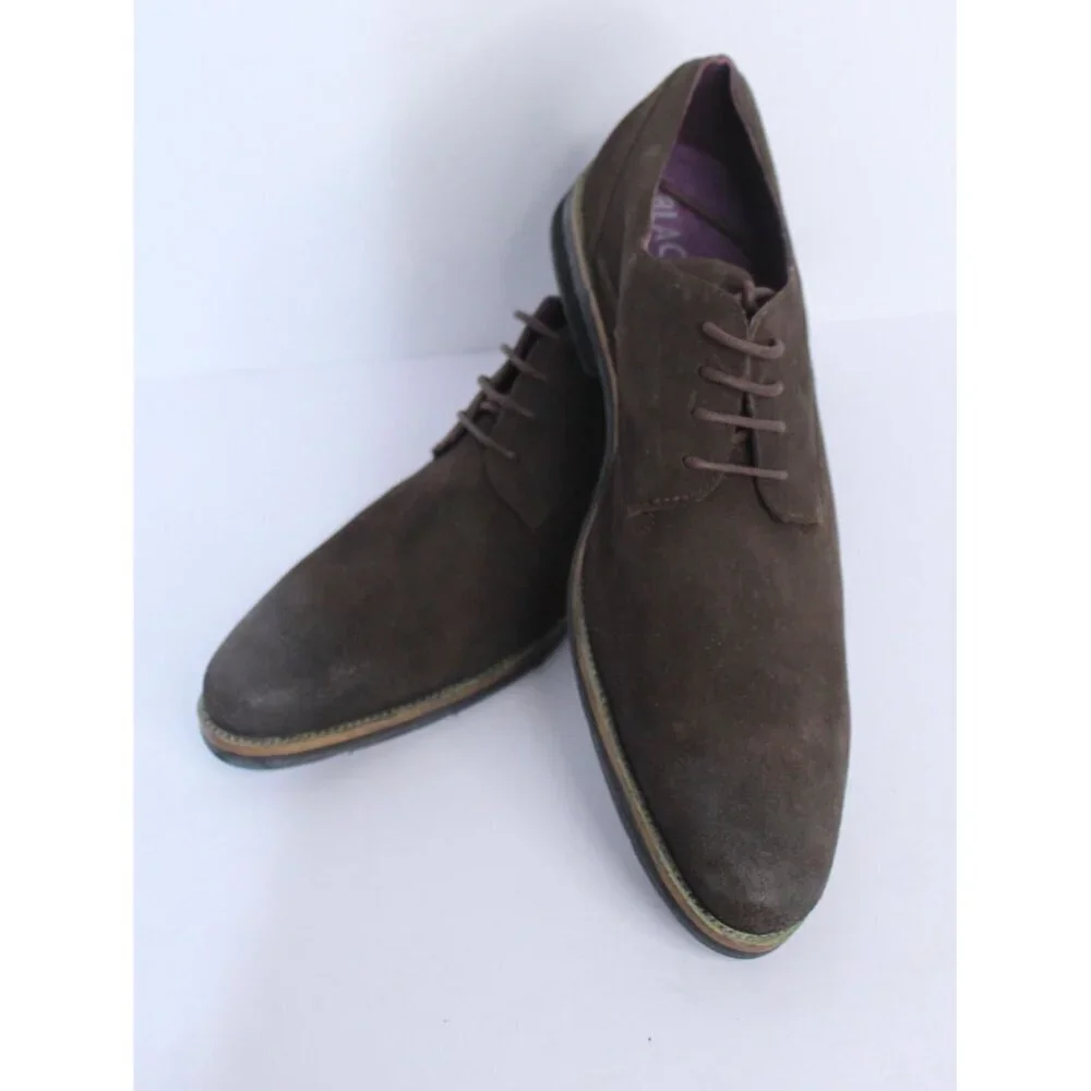 Blackstone Leather Wingtip‎ Men's 10.5 M Brown Suede Dress Shoes Vera Cuoio